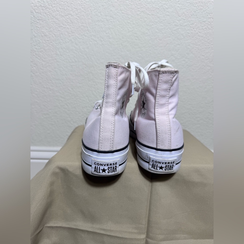 Converse Chuck Taylor All Star Hi Lift Platform Sneaker Sugar berry White Size 9 - Picture 8 of 11